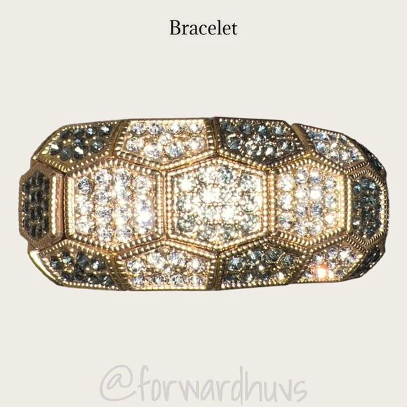 Rhinestone Embellished Stretch Bracelet - Picture 7 of 9